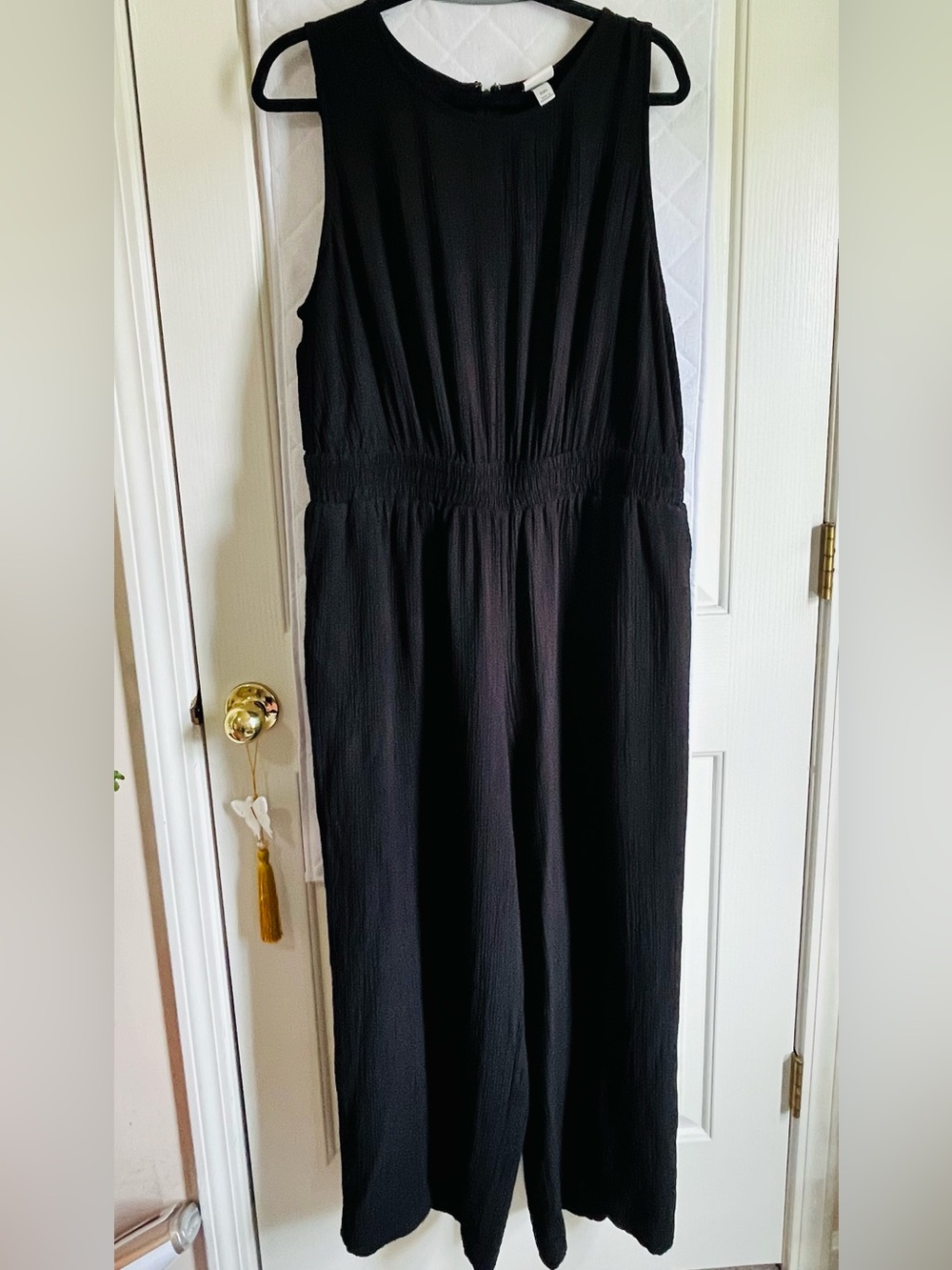 a new day Black Sleeveless Wide-Leg Jumpsuit in XXL